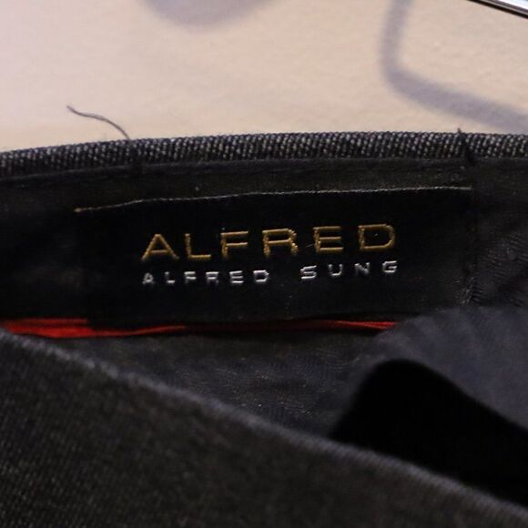 Alfred Sung Grey Tapered Dress Pants Sz 16 - Picture 4 of 5